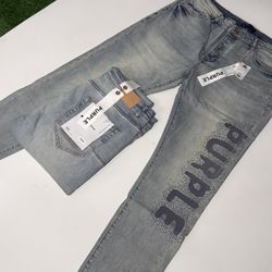 Purple jeans (light wash text)