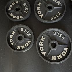 York barbell deep dish plate - 25s and 35s