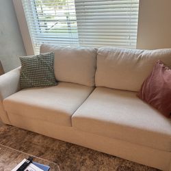 Living Spaces Beige Couch
