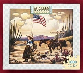 Charles Wysocki puzzle Love Letter from Laramie 1000 pc Milton Bradley 2007