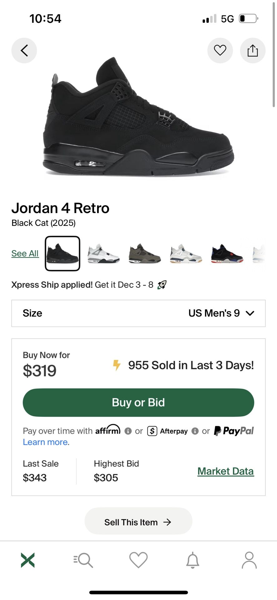 Brand New Jordan 4 BlackCat (2025)