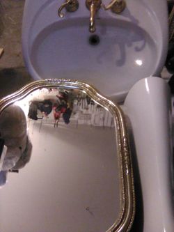 Bathroom Pedestal/Faucet/Medicine Cabinet Still Available For Sale 