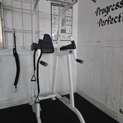 Tuffstuff power tower pull up / dip / knee raise workout gym equipment