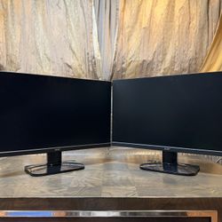 Two ( dual ) Gaming Thinbezel IPS LED Acer KA272 27” inches 120Hz 1ms Full HD 1080p HDMI VGA computer monitors
