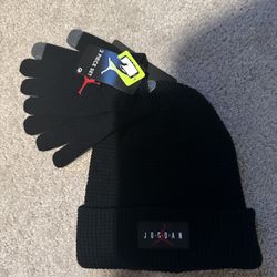 Jordan Beanie w/gloves Brand New
