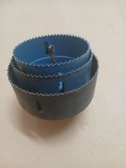 Blu-Mol hole saws, 1- size 3 1/4" 1- size 3 1/2" 1-size 4"