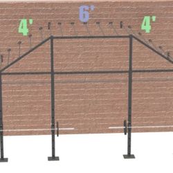 14 Foot Cross Rig (wall mounted)