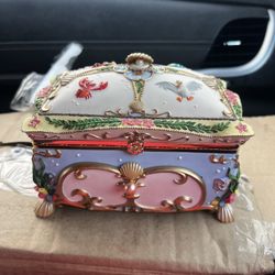 Rare Vintage Little Mermaid Music Jewelry Box