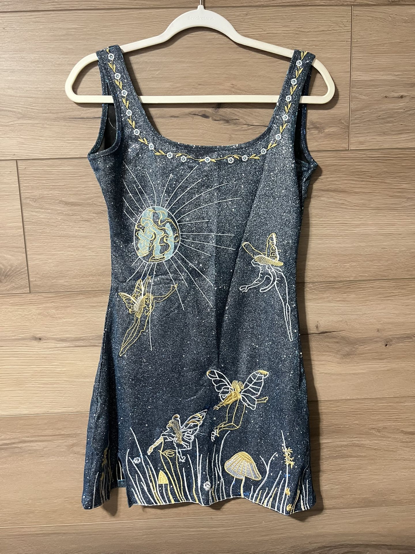 Blue & gold Dress