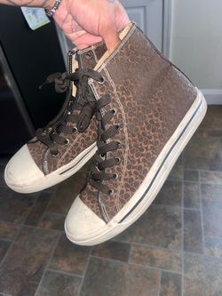 Coach high top shoes $20 FIRM size 8.5