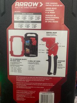 Arrow One Handed Swivel Riveter Kit.