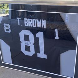 Tim Brown Signed Oakland Raiders Jersey. Price is OBO