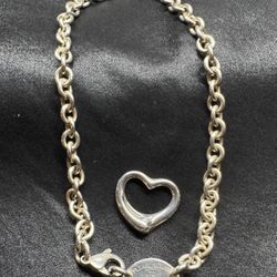 Tiffany & Co. Sterling Silver Dog Chain Link Necklace 