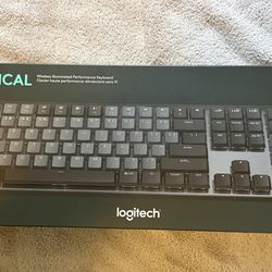 Logitech MX Mechanical Keyboard Wireless Black Grey NEW