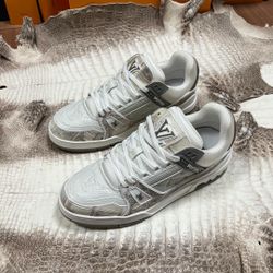 High-end luxury customized Himalayan crocodile leather men's sneakers