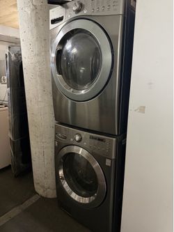 Used LG stacking washer and dryer machine