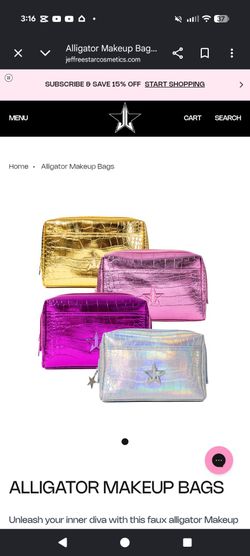 Jeffree star make-up bags