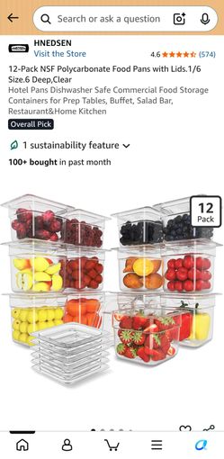 Hnedsen plastic food pan