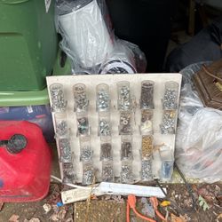 23 Jars Of Different Screws Odds And Ends 