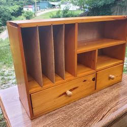 Wooden Desk Organizer