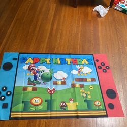 Birthday Banner Mario 