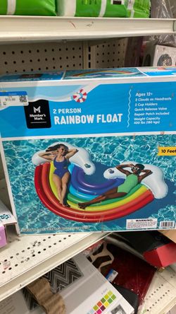 Member's Mark 2 Person Rainbow Pool Float