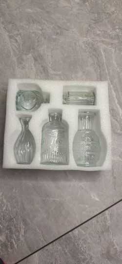 Set Of 5 Bud Vases