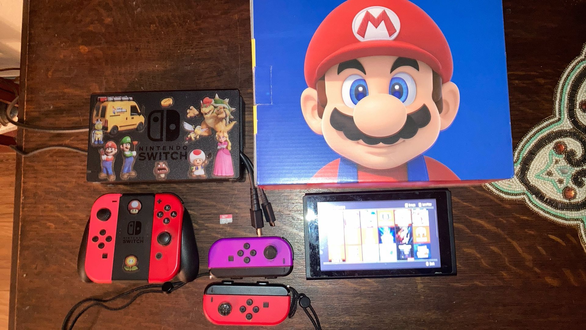 Nintendo Switch Mario Day Limited Edition Console With Box 