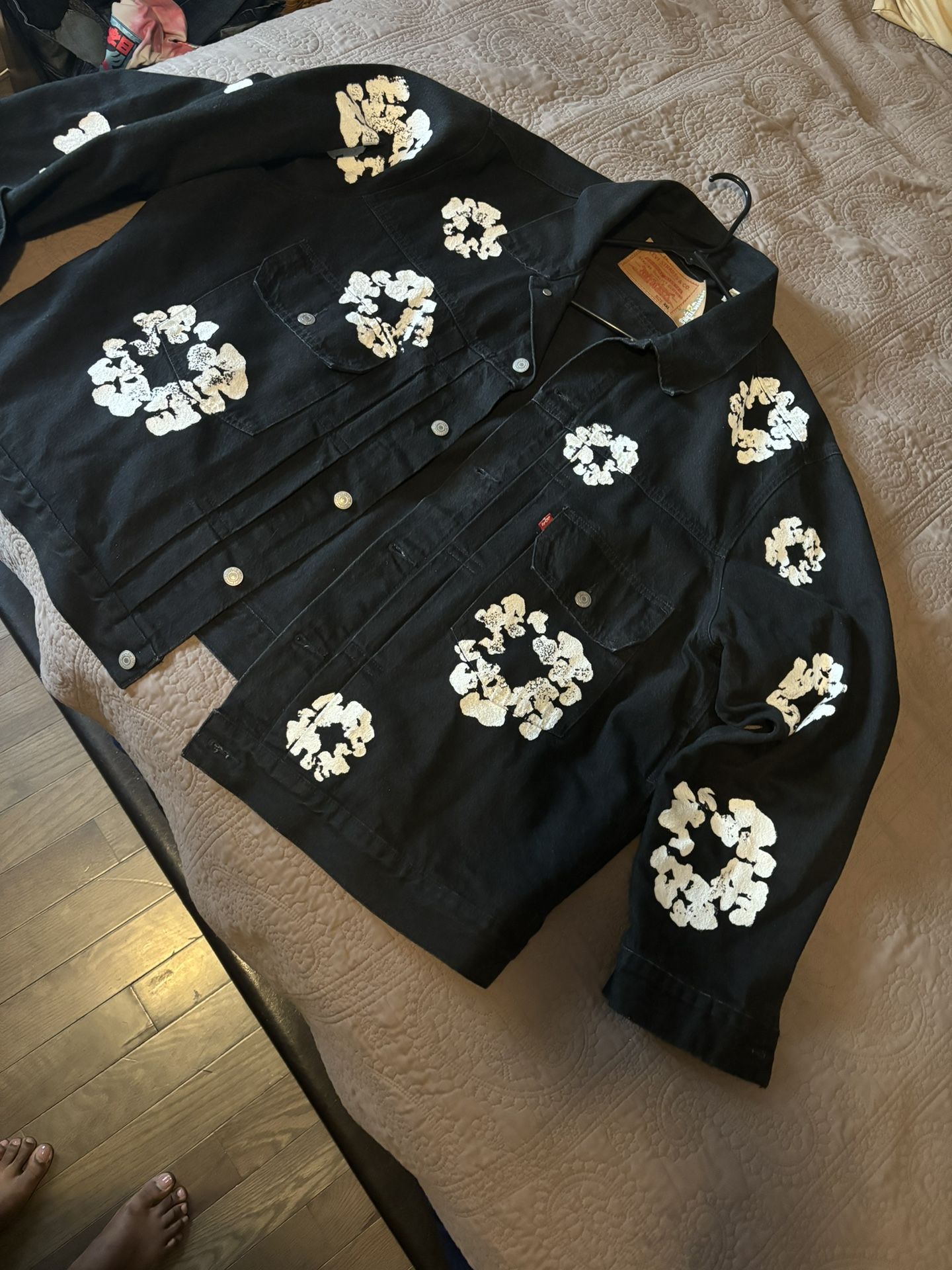 Denim Tear Wreath Jean Jacket