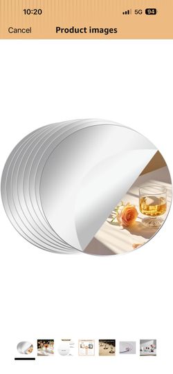 Round Acrylic mirrors