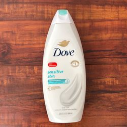 Dove SENSITIVE SKIN; HYPOALLERGENIC Microbiome Serum  Body Wash: 22 oz
