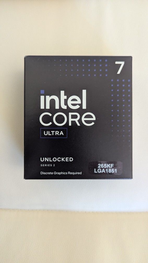 Intel CORE ULTRA 7 265KF - New & Sealed Box