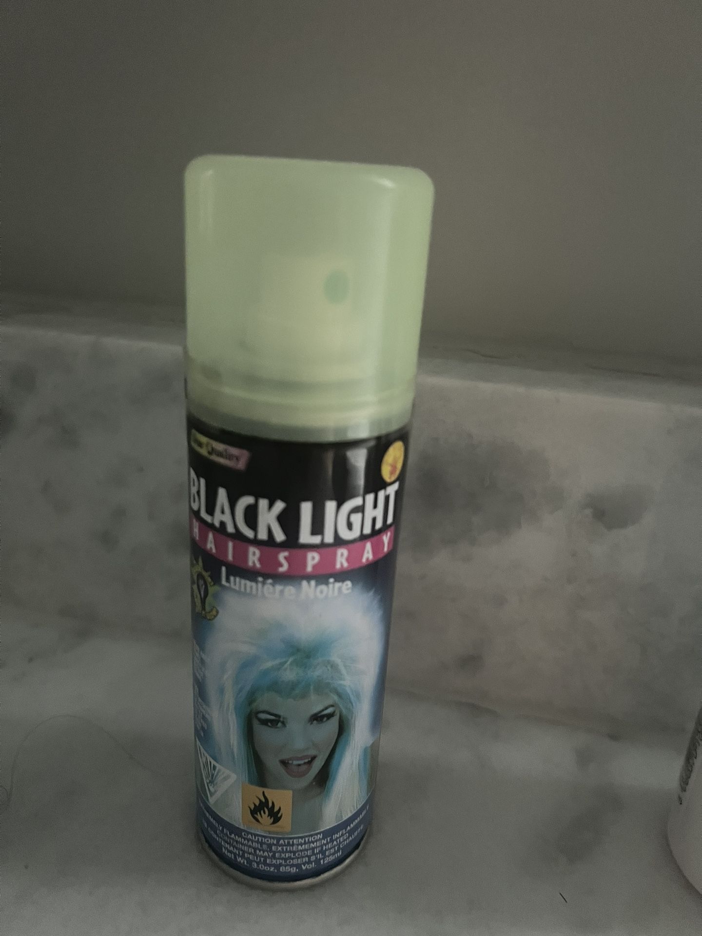 Black Light Hair Spray