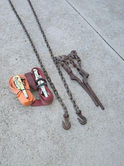 2 binders 1 20ft chain n straps