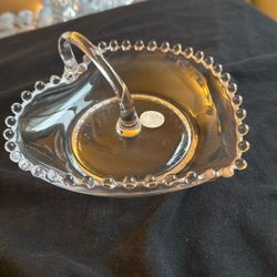Candlewick Candy Dish With Handle