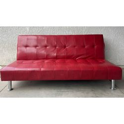 Faux Leather Futon 