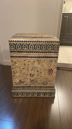 Decorative Wood Chest 14”Wx11”Dx20”H
