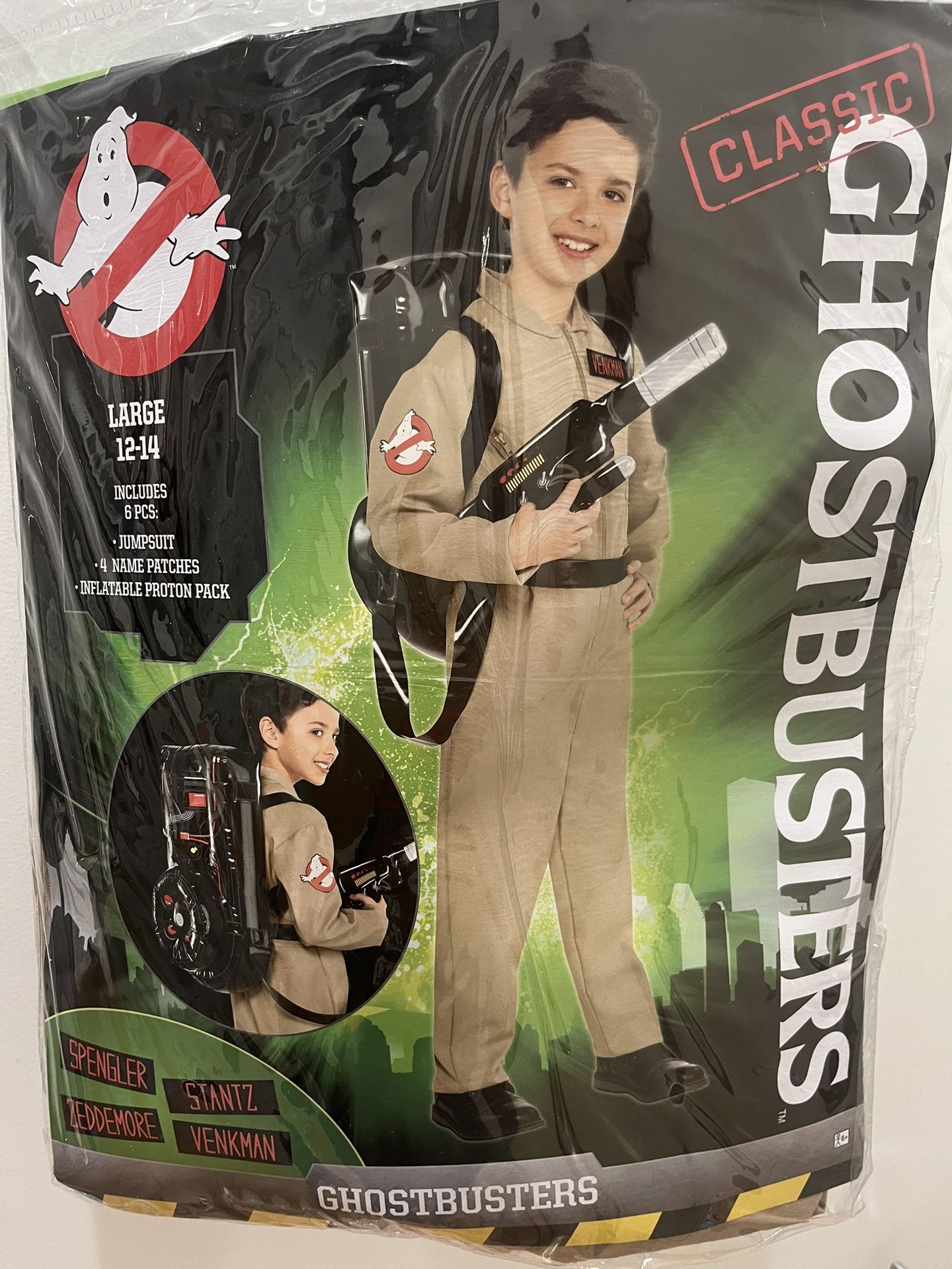 Ghost Buster Costume Size 12-14