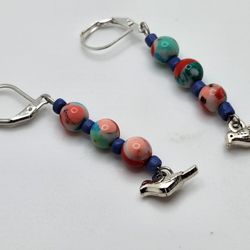 Silver Bird Earrings 