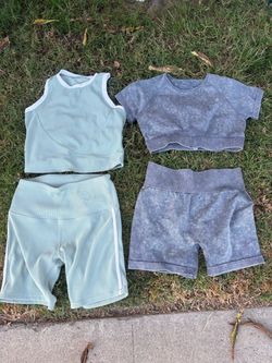 Gym pieces shorts and tops