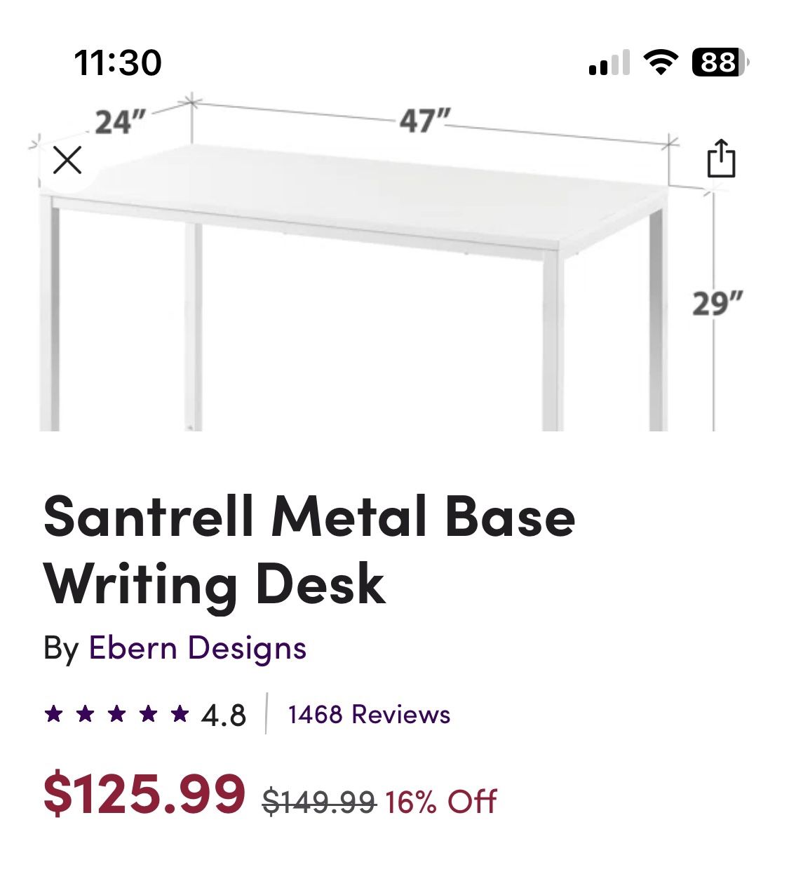 Desk For Sale - $50