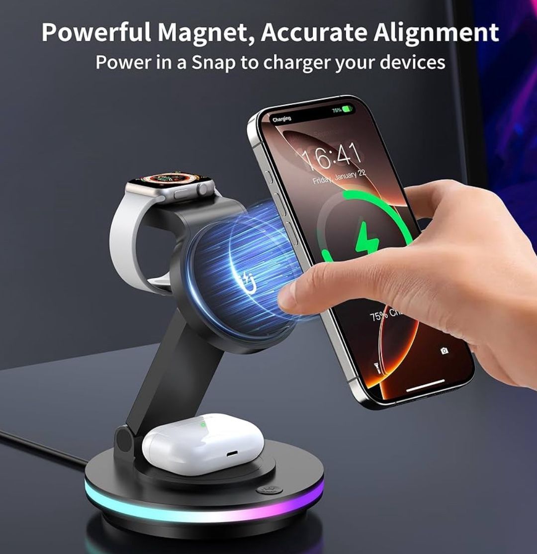 3 In 1 Mag Safe Charger Stand