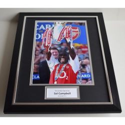 Sol Campbell Arsenal Photo | Framed Hand Signed w/ COA