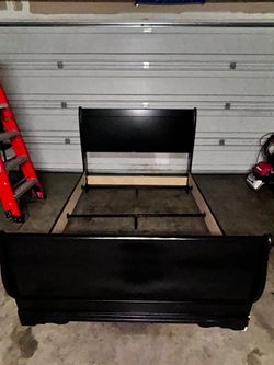 Black Full Sized Bed Frame $60 OBO