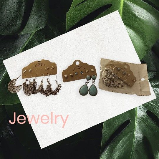 O.B.O   15 Pairs Stud Type And Bohemian-style Earrings 