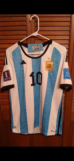Fifa Lionel Messi #10 (XL) X-Large Slim Argentina 2022 World Cup Soccer Shirt