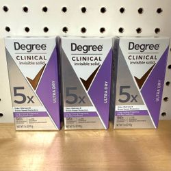 Brand New Degree Clinical Invisible Solid - $5 each