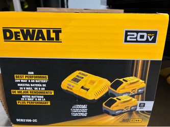 V MAX XR Lithium-Ion Battery and Charger Kit with (2) Powerpack 8.0 Ah Batteries and Charger
