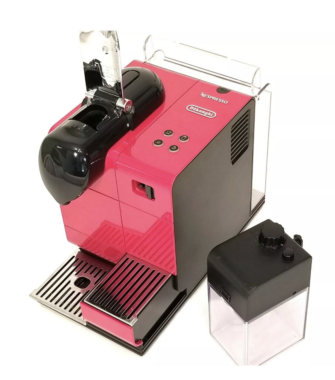 DeLonghi Lattissima Nespresso Capsule Espresso and Cappuccino Maker Red EN520.R