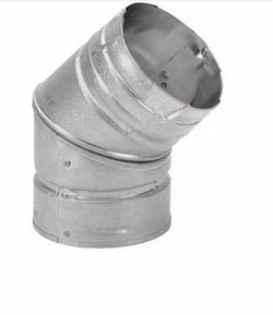 Multi-Fuel 4in. Diameter 45° Elbow